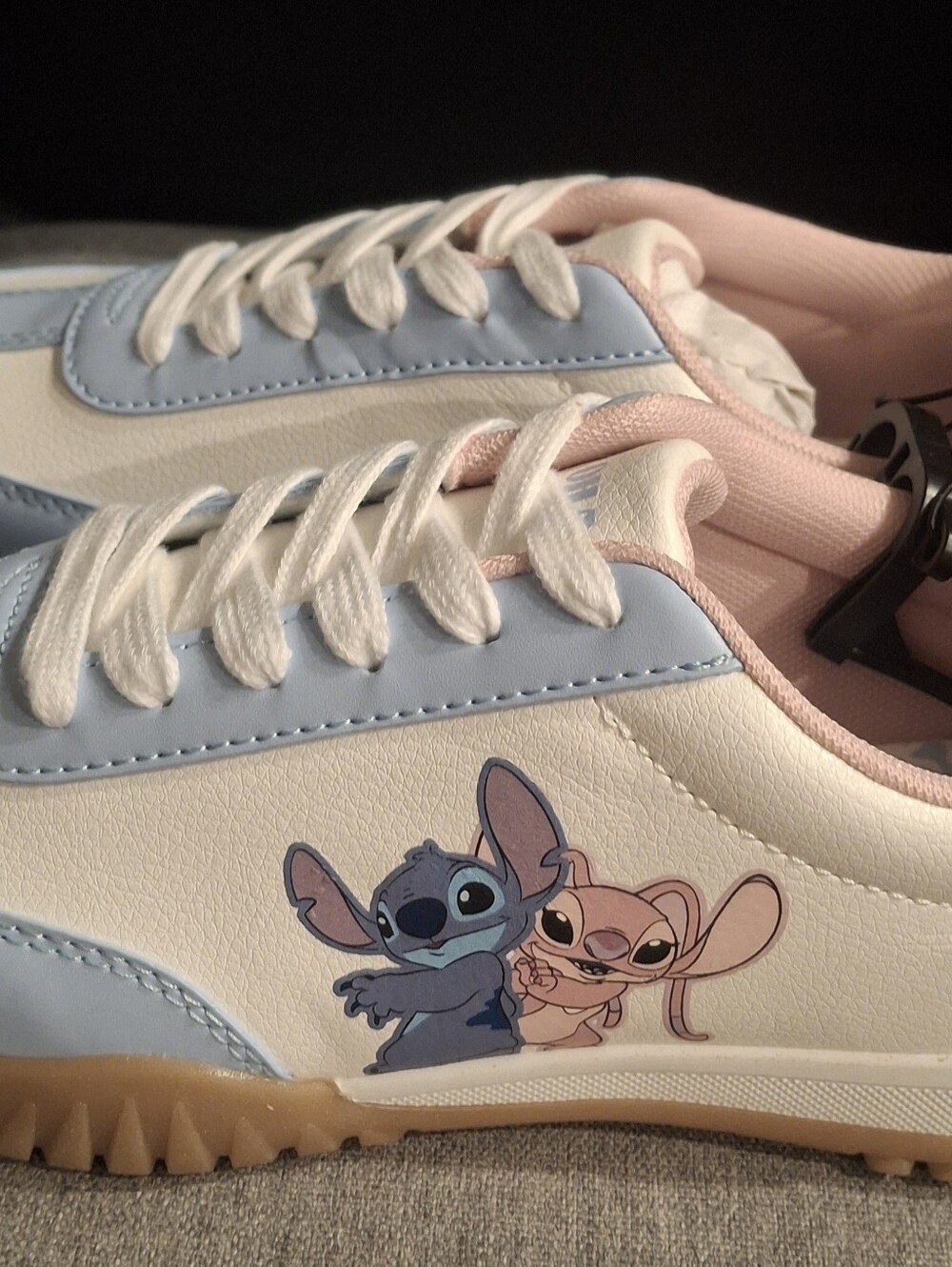 Disney Women's Blue & Pink Stitch Sneakers